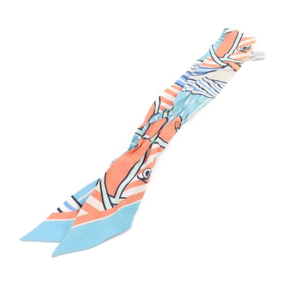 ❤️HERMES Twilly Scarf Scarves Silk❤️ - Picture 13 of 15